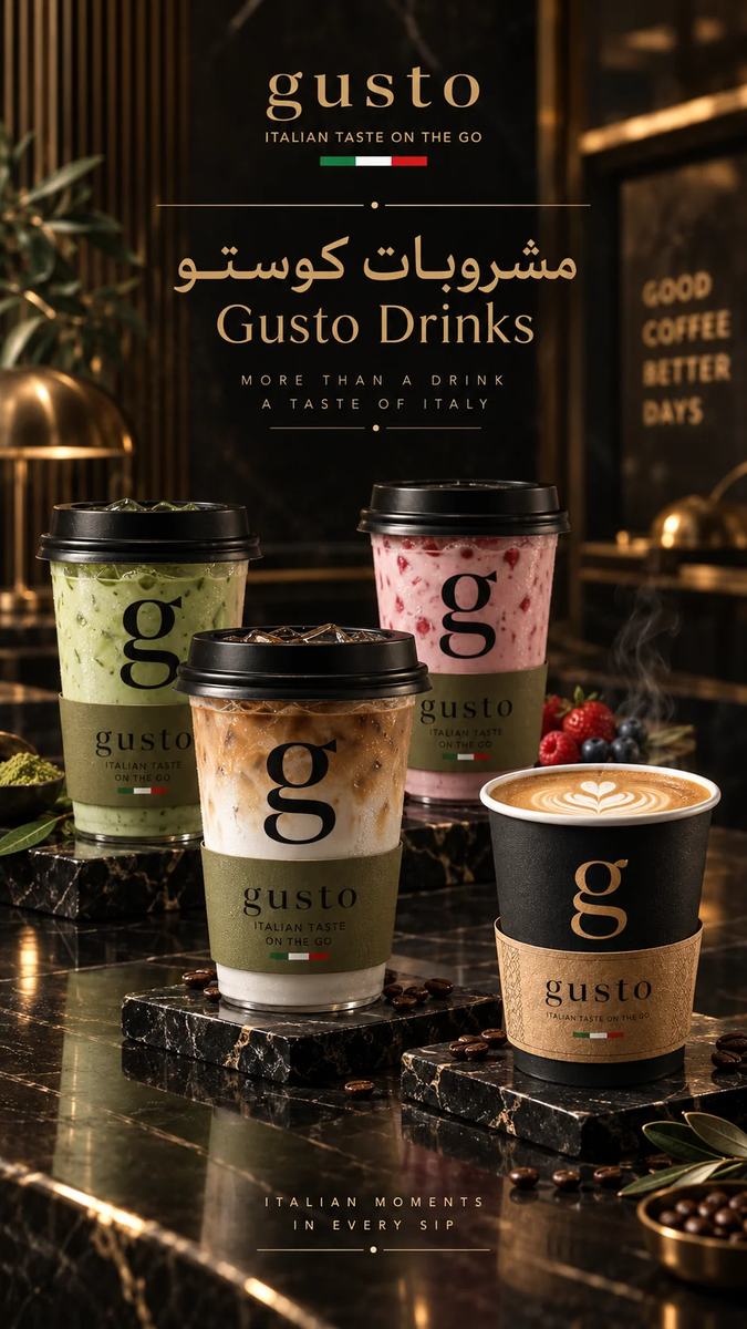 Gusto drinks cover
